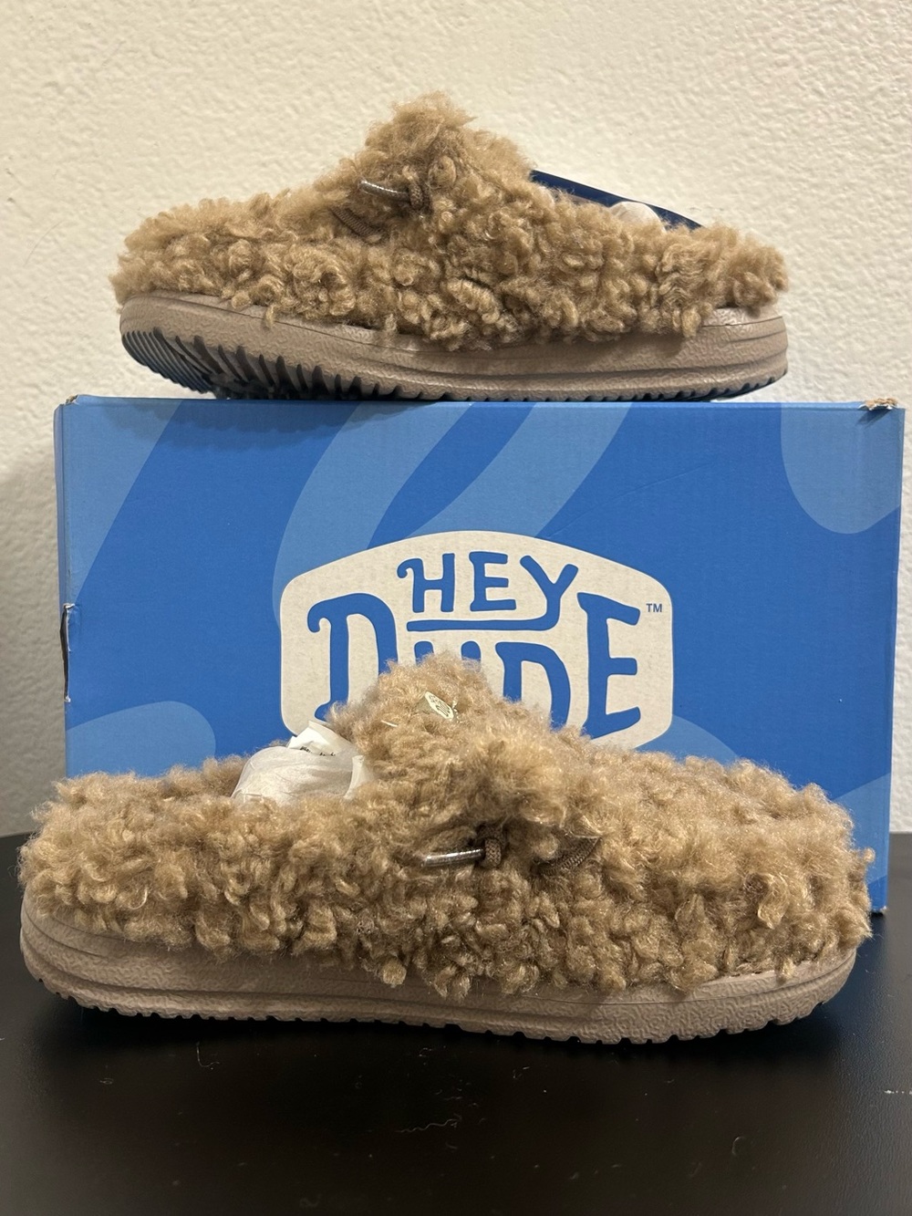 Hey Dude Wendy Slipper Timber Wolf Kids Children’s C12 Casual Slip On Shoe - Picture 7 of 10